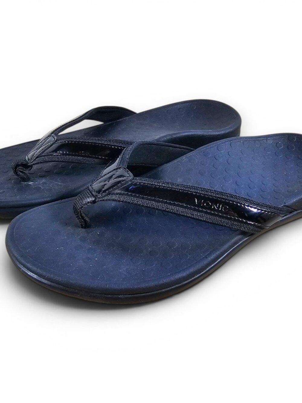 Vionic Tide II Toe Post Womens Thong Sandals Flip Flops Black Size 10